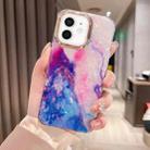 For iPhone 12 Colorful Crystal Ripple TPU Phone Case(Pink Blue) - 1