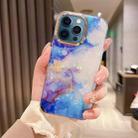 For iPhone 12 Pro Max Colorful Crystal Ripple TPU Phone Case(Purple Blue) - 1