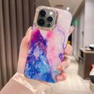 For iPhone 12 Pro Colorful Crystal Ripple TPU Phone Case(Pink Blue) - 1