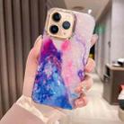 For iPhone 11 Pro Max Colorful Crystal Ripple TPU Phone Case(Pink Blue) - 1