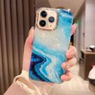 For iPhone 11 Pro Max Colorful Crystal Ripple TPU Phone Case(Blue) - 1