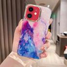 For iPhone 11 Colorful Crystal Ripple TPU Phone Case(Pink Blue) - 1