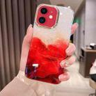 For iPhone 11 Colorful Crystal Ripple TPU Phone Case(Red) - 1