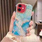 For iPhone 11 Colorful Crystal Ripple TPU Phone Case(Green) - 1