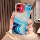 For iPhone 11 Colorful Crystal Ripple TPU Phone Case(Blue) - 1