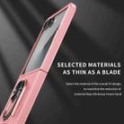 For Samsung Galaxy Z Flip7 5G Matte UV Armor Ring Shockproof Phone Case(Pink) - 3