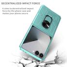 For Samsung Galaxy Z Flip7 5G Matte UV Armor Ring Shockproof Phone Case(Sky Blue) - 2