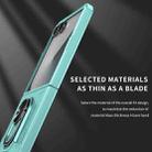 For Samsung Galaxy Z Flip7 5G Matte UV Armor Ring Shockproof Phone Case(Sky Blue) - 3