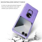 For Samsung Galaxy Z Flip7 5G Matte UV Armor Ring Shockproof Phone Case(Purple) - 2