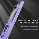 For Samsung Galaxy Z Flip7 5G Matte UV Armor Ring Shockproof Phone Case(Purple) - 3