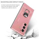 For Samsung Galaxy Z Fold7 5G Matte UV Armor Ring Shockproof Phone Case(Pink) - 5