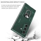 For Samsung Galaxy Z Fold7 5G Matte UV Armor Ring Shockproof Phone Case(Dark Green) - 5
