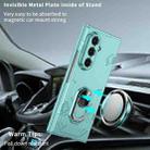 For Samsung Galaxy Z Fold7 5G Matte UV Armor Ring Shockproof Phone Case(Sky Blue) - 2
