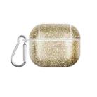 For AirPods 3 Glitter Powder Skin Texture PC TWS Earphone Case(Gold) - 1