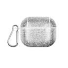 For AirPods 3 Glitter Powder Skin Texture PC TWS Earphone Case(Silver) - 1