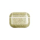 For AirPods Pro 2 Glitter Powder Skin Texture PC TWS Earphone Case(Gold) - 1