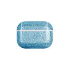 For AirPods Pro 2 Glitter Powder Skin Texture PC TWS Earphone Case(Blue) - 1