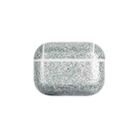 For AirPods Pro 2 Glitter Powder Skin Texture PC TWS Earphone Case(Silver) - 1