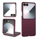 For Samsung Galaxy Z Flip7 5G Armor Foldable Phone Case(Wine Red) - 1