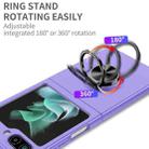 For Samsung Galaxy Z Flip6 5G Armor Ring Holder Phone Case(Purple) - 3