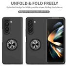 For Samsung Galaxy Z Fold6 5G Armor Ring Holder Phone Case(Black) - 2