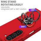 For Samsung Galaxy Z Fold6 5G Armor Ring Holder Phone Case(Red) - 3