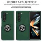 For Samsung Galaxy Z Fold6 5G Armor Ring Holder Phone Case(Dark Green) - 2