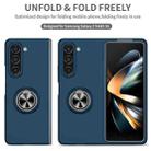 For Samsung Galaxy Z Fold6 5G Armor Ring Holder Phone Case(Dark Blue) - 2