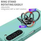 For Samsung Galaxy Z Fold6 5G Armor Ring Holder Phone Case(Sky Blue) - 3