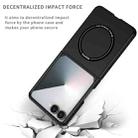 For Samsung Galaxy Z Flip7 5G Armor Ring Holder Phone Case(Black) - 2