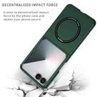For Samsung Galaxy Z Flip7 5G Armor Ring Holder Phone Case(Dark Green) - 2