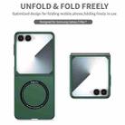 For Samsung Galaxy Z Flip7 5G Armor Ring Holder Phone Case(Dark Green) - 3