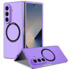 For Samsung Galaxy Z Fold7 5G Armor Ring Holder Phone Case(Purple) - 1