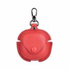 For Samsung Galaxy Buds Live / Pro Leather TWS Earphone Protective Case with Hook(Red) - 1