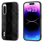 For Sony Xperia 10 V ABEEL Genuine Leather Weilai Series Phone Case(Black) - 1