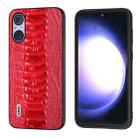 For Sony Xperia 5 V ABEEL Genuine Leather Weilai Series Phone Case(Red) - 1