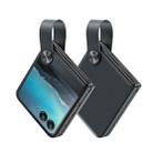 For Motorola Razr 40 Ultra Hand Strap Type Leather Phone Case(Dark Grey) - 1