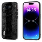 For vivo X90 ABEEL Genuine Leather Weilai Series Phone Case(Black) - 1