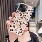 For iPhone 14 Plus Colorful Crystal Shell Pattern PC + TPU Phone Case(Light Leopard) - 1