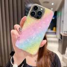 For iPhone 13 Pro Max Colorful Crystal Shell Pattern PC + TPU Phone Case(Rainbow) - 1
