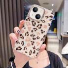 For iPhone 13 Colorful Crystal Shell Pattern PC + TPU Phone Case(Light Leopard) - 1