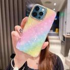 For iPhone 12 Pro Max Colorful Crystal Shell Pattern PC + TPU Phone Case(Rainbow) - 1