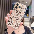 For iPhone 11 Pro Max Colorful Crystal Shell Pattern PC + TPU Phone Case(Light Leopard) - 1