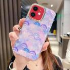 For iPhone 11 Colorful Crystal Shell Pattern PC + TPU Phone Case(Scallop Purple) - 1