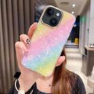 For iPhone 15 Plus Colorful Crystal Shell Pattern PC + TPU Phone Case(Rainbow) - 1