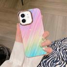 For iPhone 12 Colorful Shell Texture Marble PC + TPU Phone Case(Colorful Meteor) - 1