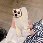 For iPhone 11 Pro Max Colorful Shell Texture Marble PC + TPU Phone Case(White) - 1