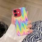 For iPhone 11 Colorful Shell Texture Marble PC + TPU Phone Case(Rainbow Stripe) - 1