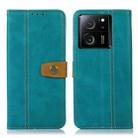 For Xiaomi 13T 5G / Redmi K60 Ultra 5G Stitching Thread Calf Texture Leather Phone Case(Light Green) - 1