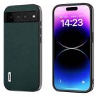 For Google Pixel 7 Pro 5G ABEEL Genuine Leather Luolai Series Phone Case(Dark Green) - 1